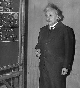 Einstein alla lavagna
