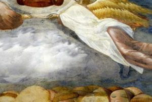 Dettaglio di un affresco di Giotto