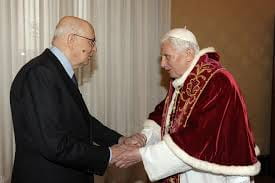 Papa Joseph Ratzinger e Napolitano