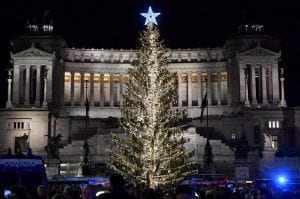 L'albero di Natale Spellacchio a Roma