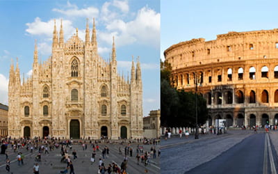 Milano-Roma: numeri di due città a confronto