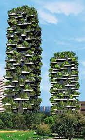 grattacieli rivestiti di verde